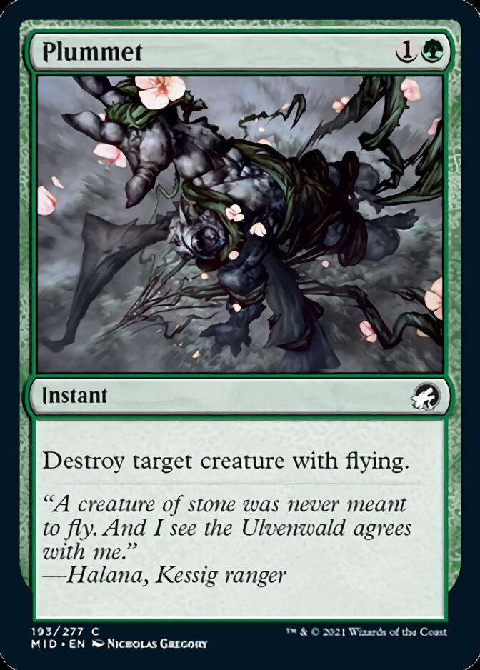 Plummet [Innistrad: Midnight Hunt] MTG Single Magic: The Gathering    | Red Claw Gaming