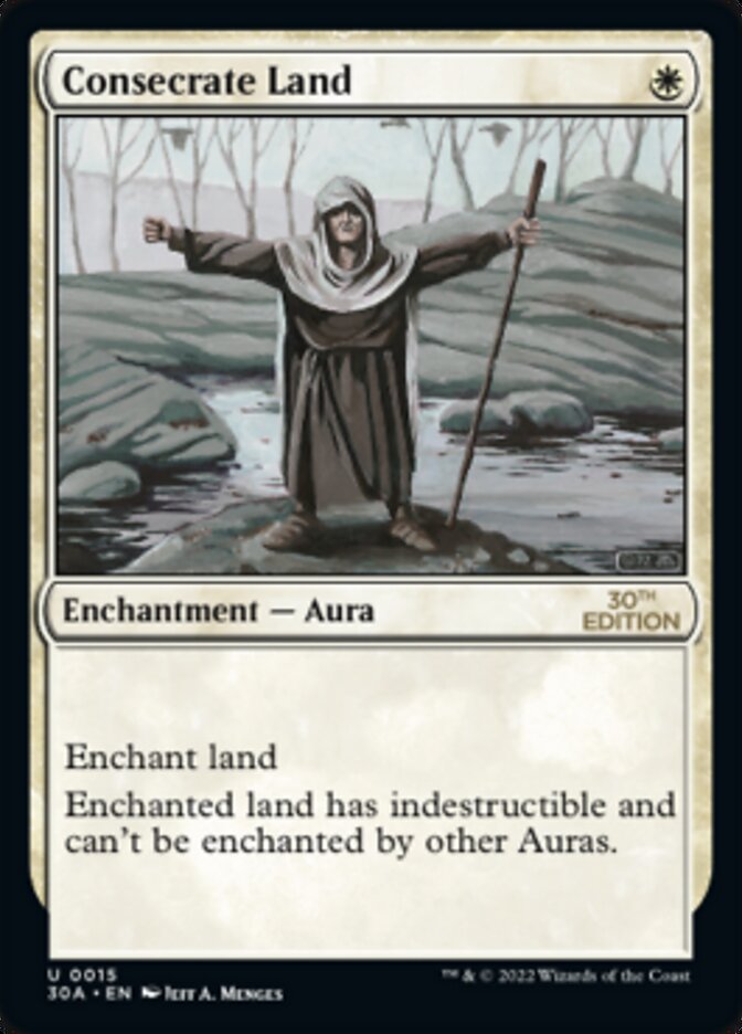Consecrate Land [30th Anniversary Edition] MTG Single Magic: The Gathering    | Red Claw Gaming