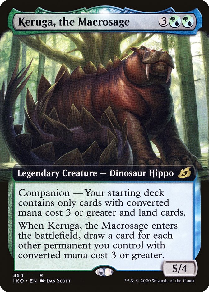 Keruga, the Macrosage (Extended Art) [Ikoria: Lair of Behemoths] MTG Single Magic: The Gathering    | Red Claw Gaming