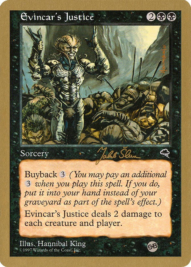 Evincar's Justice (Jakub Slemr) (SB) [World Championship Decks 1999] MTG Single Magic: The Gathering    | Red Claw Gaming