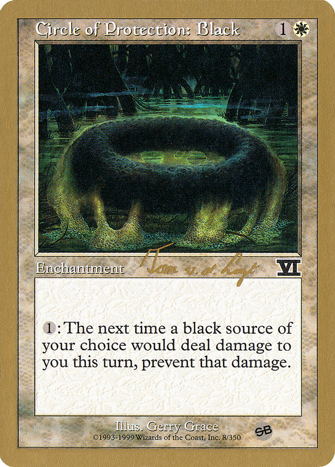 Circle of Protection: Black (Tom van de Logt) (SB) [World Championship Decks 2000] MTG Single Magic: The Gathering    | Red Claw Gaming