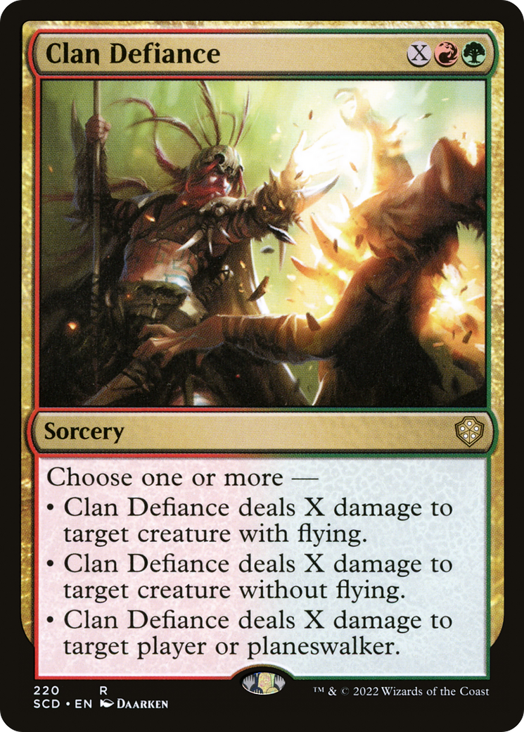 Clan Defiance [Starter Commander Decks] MTG Single Magic: The Gathering    | Red Claw Gaming
