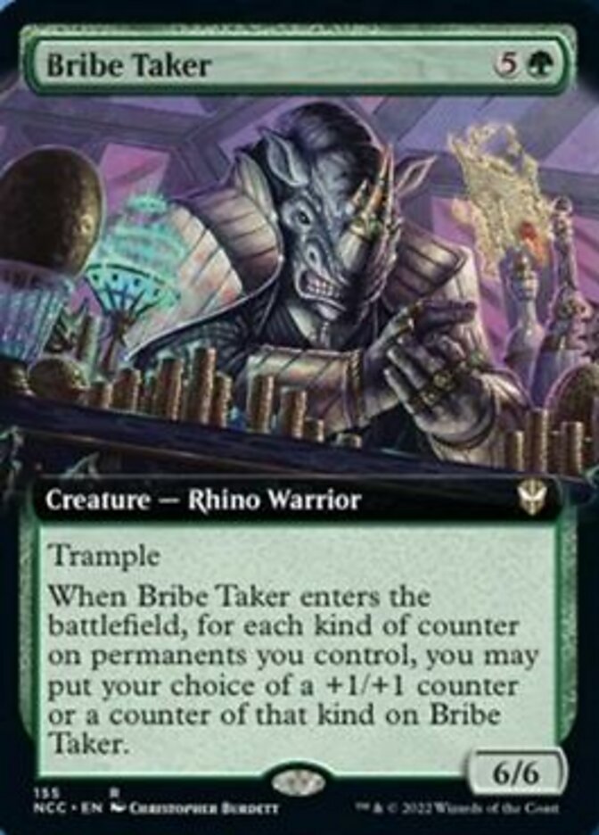Bribe Taker (Extended Art) [Streets of New Capenna Commander] MTG Single Magic: The Gathering    | Red Claw Gaming