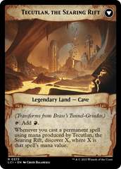 Brass's Tunnel-Grinder // Tecutlan, The Searing Rift (Extended Art) [The Lost Caverns of Ixalan] MTG Single Magic: The Gathering    | Red Claw Gaming
