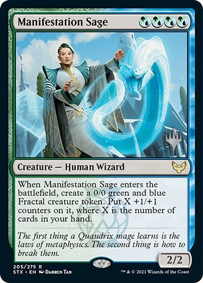Manifestation Sage (Promo Pack) [Strixhaven: School of Mages Promos] MTG Single Magic: The Gathering    | Red Claw Gaming