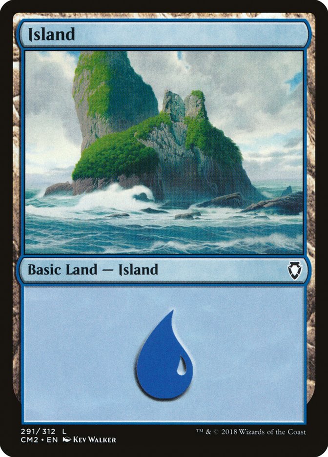 Island (291) [Commander Anthology Volume II] MTG Single Magic: The Gathering    | Red Claw Gaming