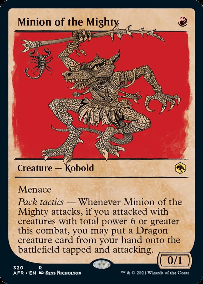 Minion of the Mighty (Showcase) [Dungeons & Dragons: Adventures in the Forgotten Realms] MTG Single Magic: The Gathering    | Red Claw Gaming