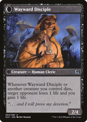 Pious Evangel // Wayward Disciple [Shadows over Innistrad] MTG Single Magic: The Gathering    | Red Claw Gaming