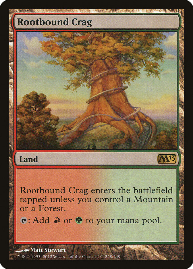 Rootbound Crag [Magic 2013] MTG Single Magic: The Gathering    | Red Claw Gaming