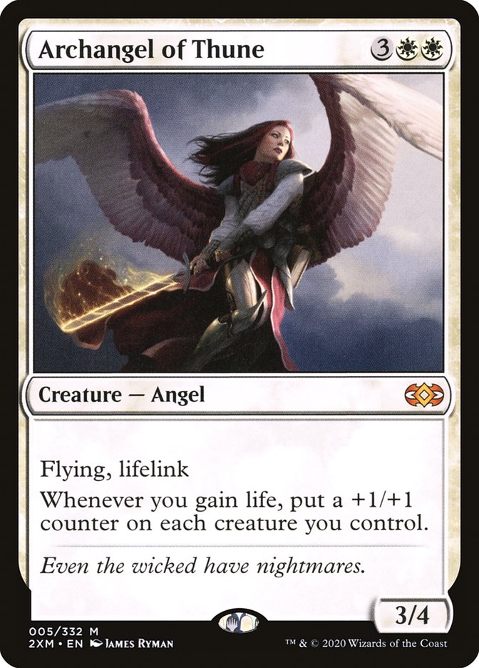 Archangel of Thune [Double Masters] MTG Single Magic: The Gathering    | Red Claw Gaming