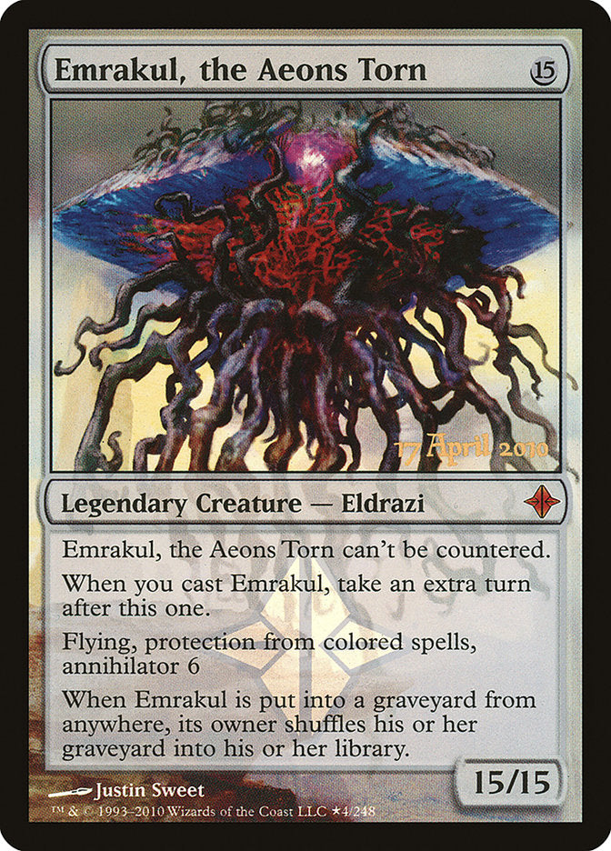 Emrakul, the Aeons Torn [Rise of the Eldrazi Prerelease Promos] MTG Single Magic: The Gathering    | Red Claw Gaming