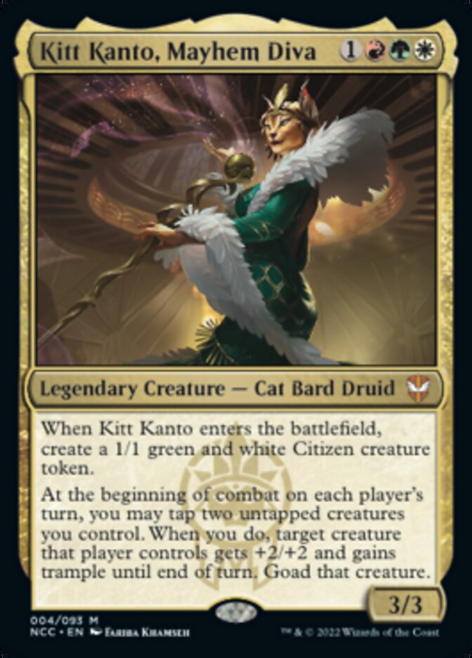 Kitt Kanto, Mayhem Diva [Streets of New Capenna Commander] MTG Single Magic: The Gathering    | Red Claw Gaming
