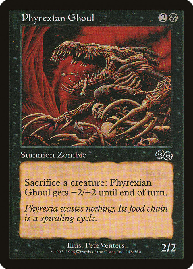Phyrexian Ghoul [Urza's Saga] MTG Single Magic: The Gathering    | Red Claw Gaming