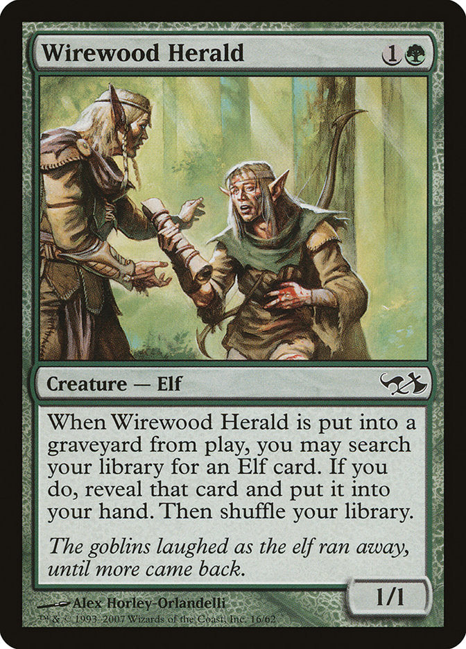 Wirewood Herald [Duel Decks: Elves vs. Goblins] MTG Single Magic: The Gathering    | Red Claw Gaming
