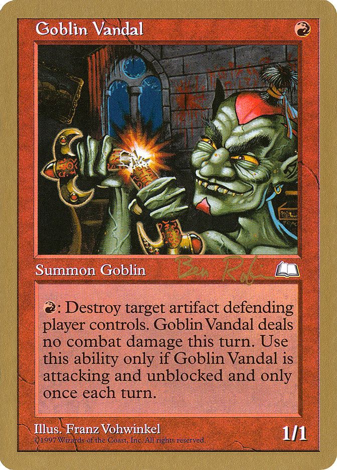 Goblin Vandal (Ben Rubin) [World Championship Decks 1998] MTG Single Magic: The Gathering    | Red Claw Gaming