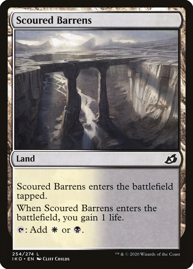 Scoured Barrens [Ikoria: Lair of Behemoths] MTG Single Magic: The Gathering    | Red Claw Gaming
