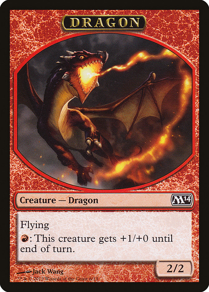 Dragon Token [Magic 2014 Tokens] MTG Single Magic: The Gathering    | Red Claw Gaming