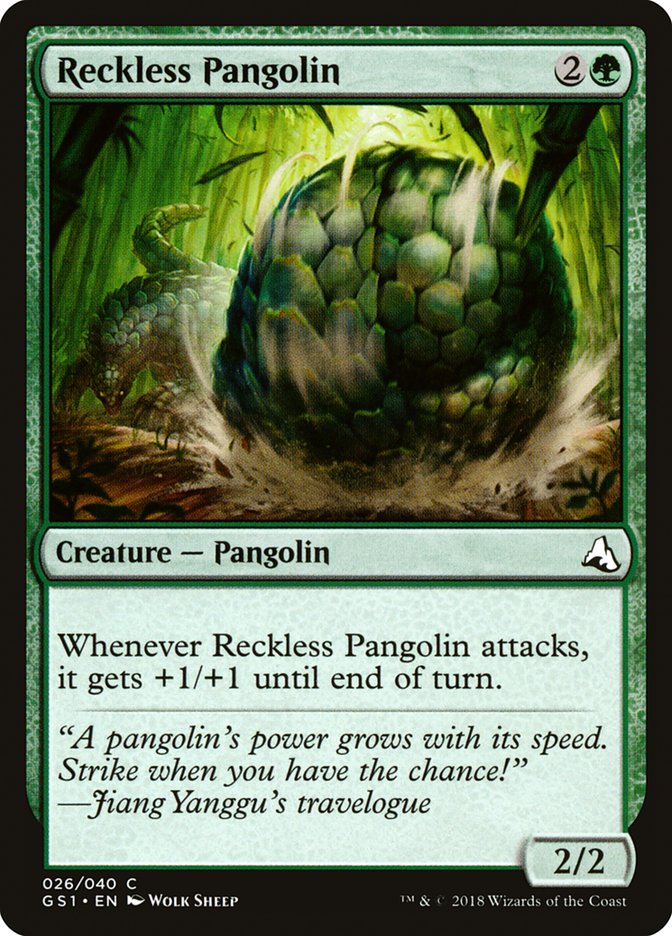 Reckless Pangolin [Global Series Jiang Yanggu & Mu Yanling] MTG Single Magic: The Gathering    | Red Claw Gaming