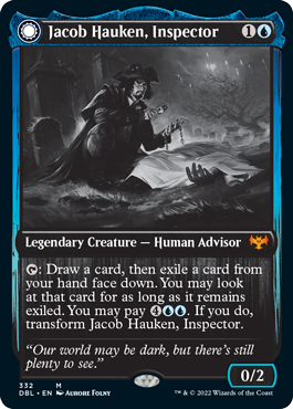 Jacob Hauken, Inspector // Hauken's Insight [Innistrad: Double Feature] MTG Single Magic: The Gathering    | Red Claw Gaming