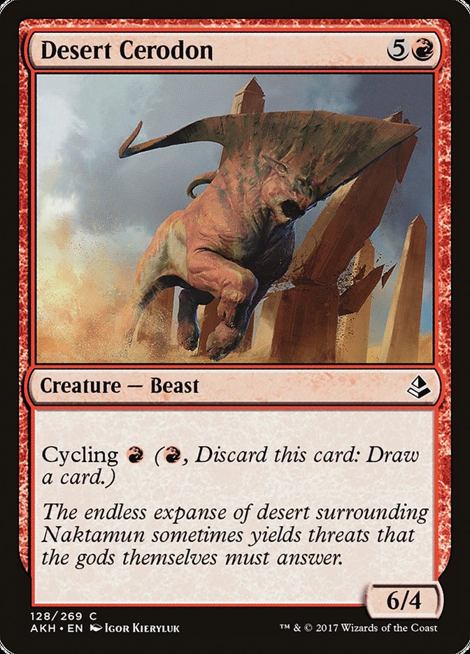 Desert Cerodon [Amonkhet] MTG Single Magic: The Gathering    | Red Claw Gaming