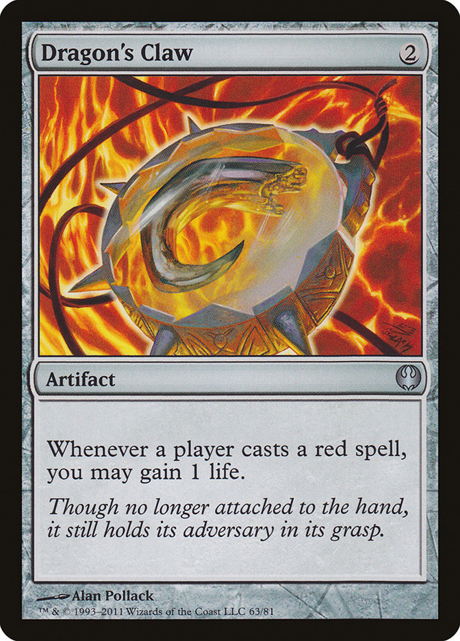 Dragon's Claw [Duel Decks: Knights vs. Dragons] MTG Single Magic: The Gathering    | Red Claw Gaming