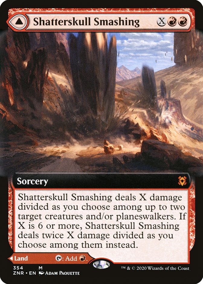 Shatterskull Smashing // Shatterskull, the Hammer Pass (Extended Art) [Zendikar Rising] MTG Single Magic: The Gathering    | Red Claw Gaming