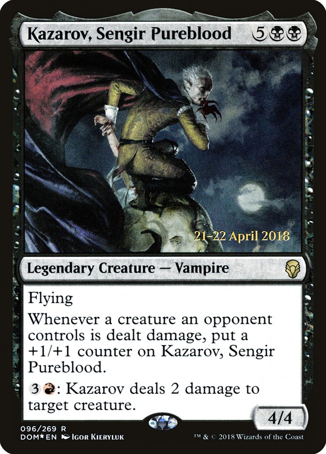 Kazarov, Sengir Pureblood [Dominaria Prerelease Promos] MTG Single Magic: The Gathering    | Red Claw Gaming
