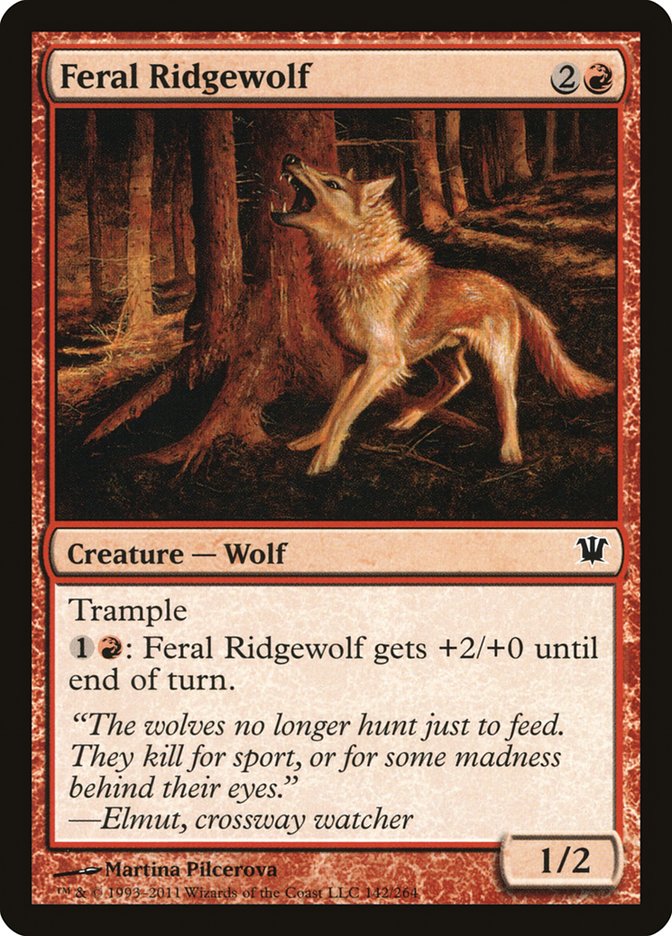 Feral Ridgewolf [Innistrad] MTG Single Magic: The Gathering    | Red Claw Gaming