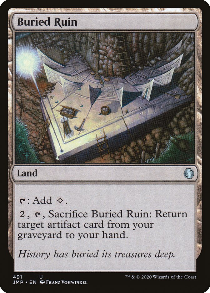 Buried Ruin [Jumpstart] MTG Single Magic: The Gathering    | Red Claw Gaming