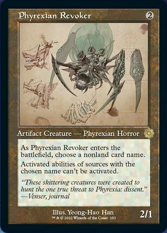Phyrexian Revoker (Retro Schematic) [The Brothers' War Retro Artifacts] MTG Single Magic: The Gathering    | Red Claw Gaming
