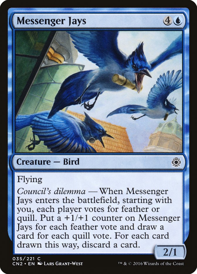 Messenger Jays [Conspiracy: Take the Crown] MTG Single Magic: The Gathering    | Red Claw Gaming