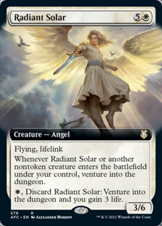 Radiant Solar (Extended Art) [Dungeons & Dragons: Adventures in the Forgotten Realms Commander] MTG Single Magic: The Gathering    | Red Claw Gaming