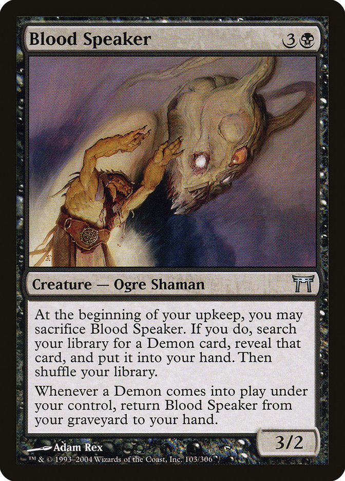 Blood Speaker [Champions of Kamigawa] MTG Single Magic: The Gathering    | Red Claw Gaming