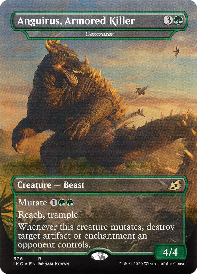 Gemrazer - Anguirus, Armored Killer (Extended Art) [Ikoria: Lair of Behemoths] MTG Single Magic: The Gathering    | Red Claw Gaming