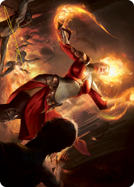 Light Up the Night Art Card (Gold-Stamped Signature) [Innistrad: Midnight Hunt Art Series] MTG Single Magic: The Gathering    | Red Claw Gaming