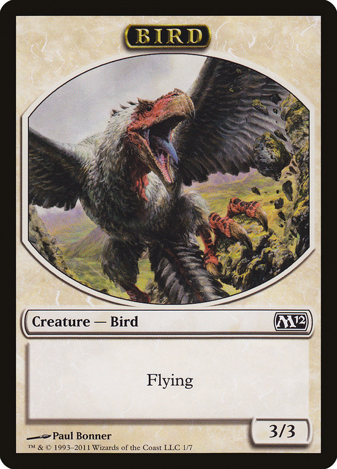 Bird Token [Magic 2012 Tokens] MTG Single Magic: The Gathering    | Red Claw Gaming