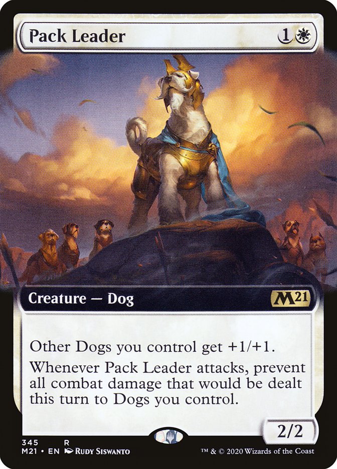 Pack Leader (Extended Art) [Core Set 2021] MTG Single Magic: The Gathering    | Red Claw Gaming