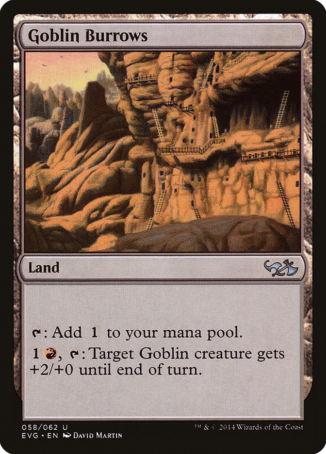 Goblin Burrows (Elves vs. Goblins) [Duel Decks Anthology] MTG Single Magic: The Gathering    | Red Claw Gaming