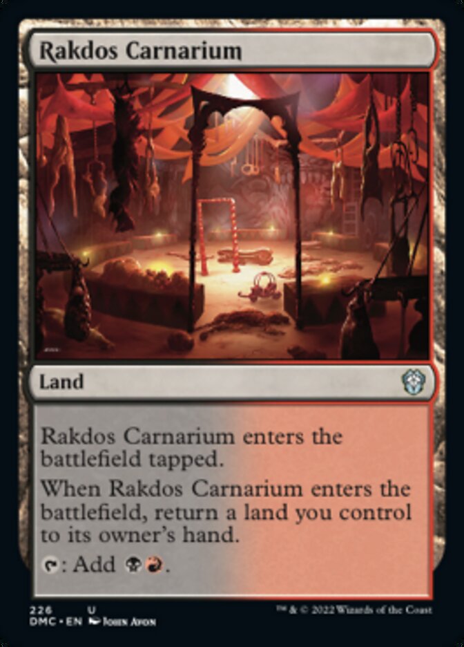 Rakdos Carnarium [Dominaria United Commander] MTG Single Magic: The Gathering    | Red Claw Gaming