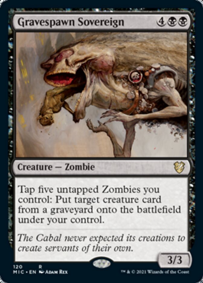 Gravespawn Sovereign [Innistrad: Midnight Hunt Commander] MTG Single Magic: The Gathering    | Red Claw Gaming