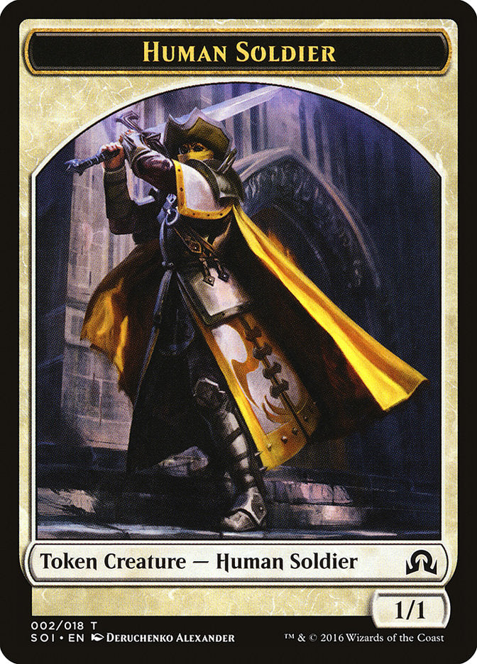 Human Soldier Token [Shadows over Innistrad Tokens] MTG Single Magic: The Gathering    | Red Claw Gaming