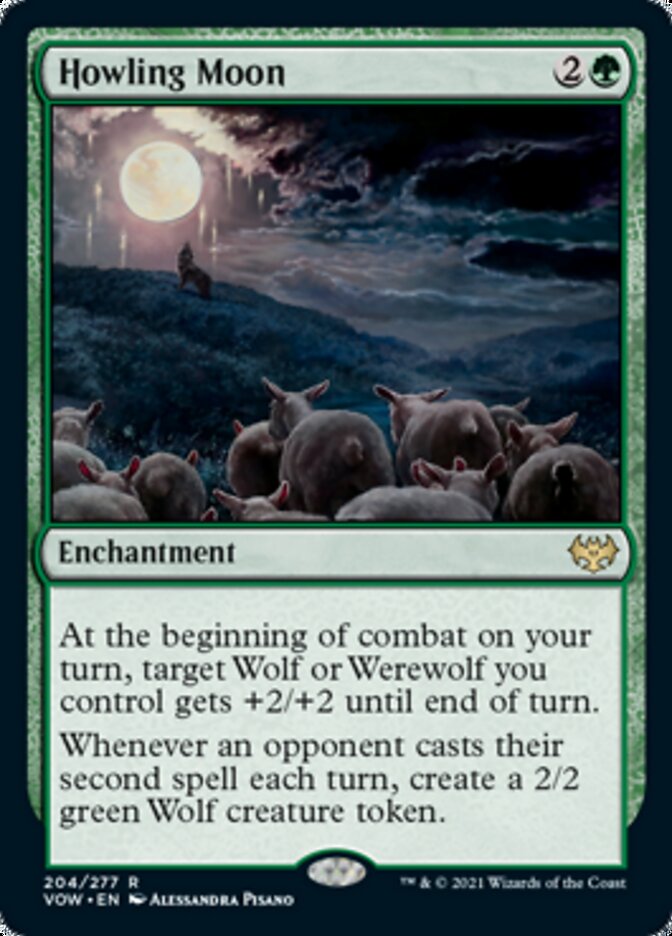 Howling Moon [Innistrad: Crimson Vow] MTG Single Magic: The Gathering    | Red Claw Gaming