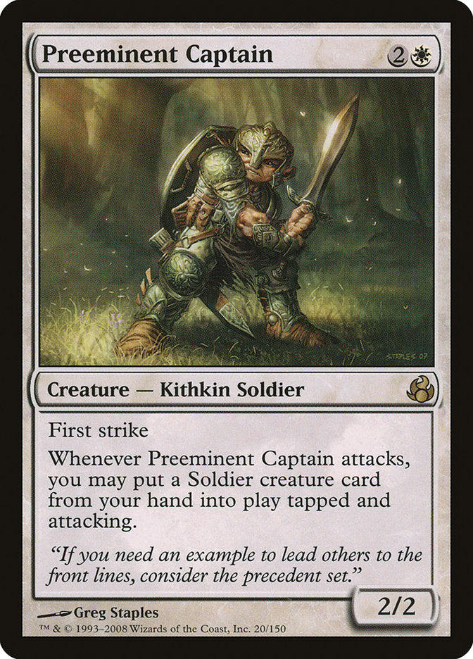Preeminent Captain [Morningtide] MTG Single Magic: The Gathering    | Red Claw Gaming
