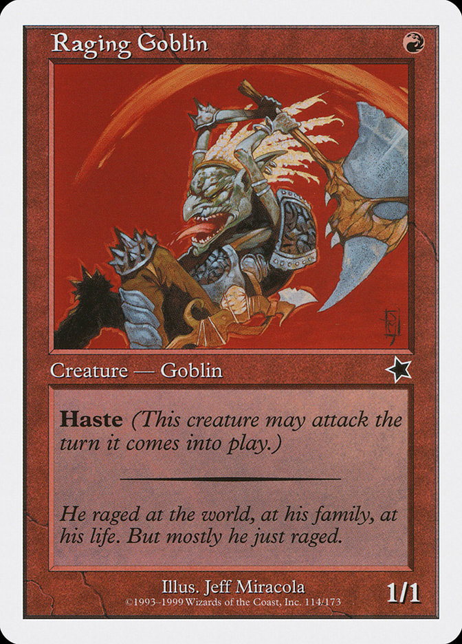Raging Goblin [Starter 1999] MTG Single Magic: The Gathering    | Red Claw Gaming