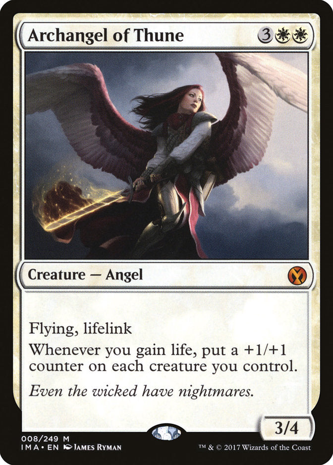 Archangel of Thune [Iconic Masters] MTG Single Magic: The Gathering    | Red Claw Gaming