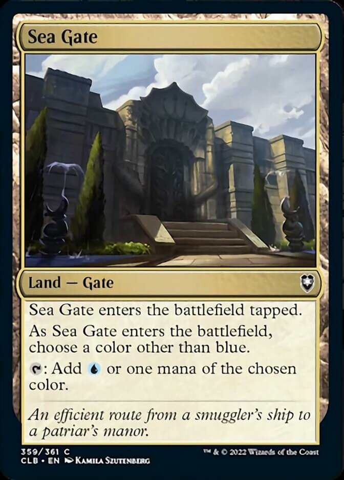 Sea Gate [Commander Legends: Battle for Baldur's Gate] MTG Single Magic: The Gathering    | Red Claw Gaming