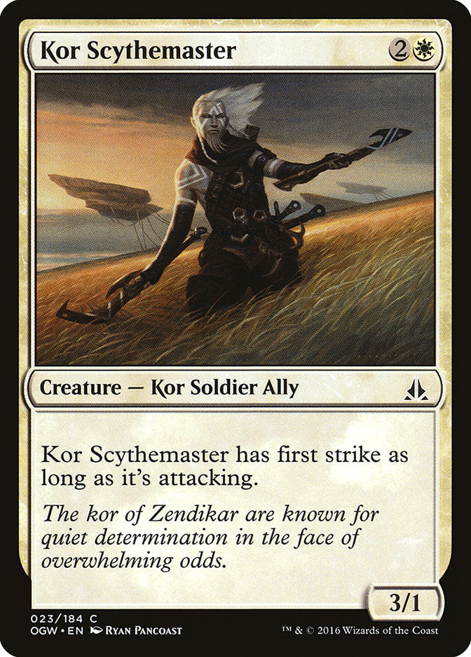 Kor Scythemaster [Oath of the Gatewatch] MTG Single Magic: The Gathering    | Red Claw Gaming