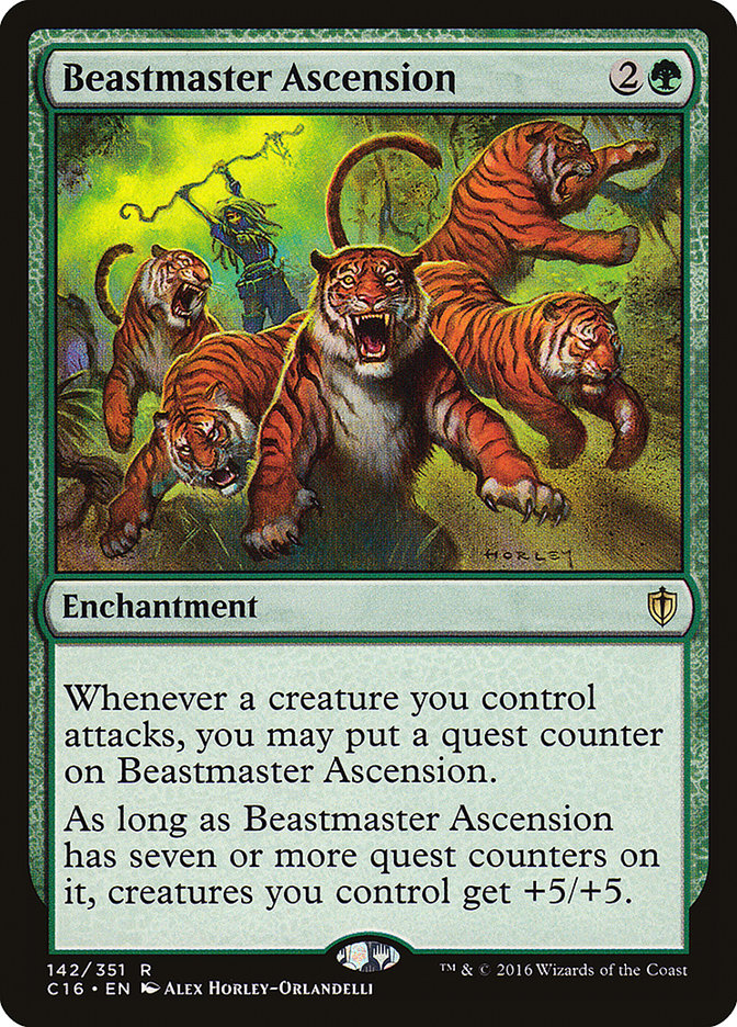 Beastmaster Ascension [Commander 2016] MTG Single Magic: The Gathering    | Red Claw Gaming