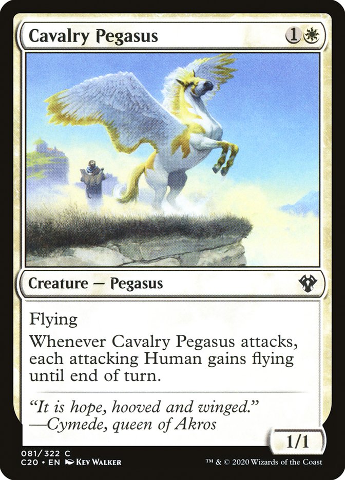 Cavalry Pegasus [Commander 2020] MTG Single Magic: The Gathering    | Red Claw Gaming
