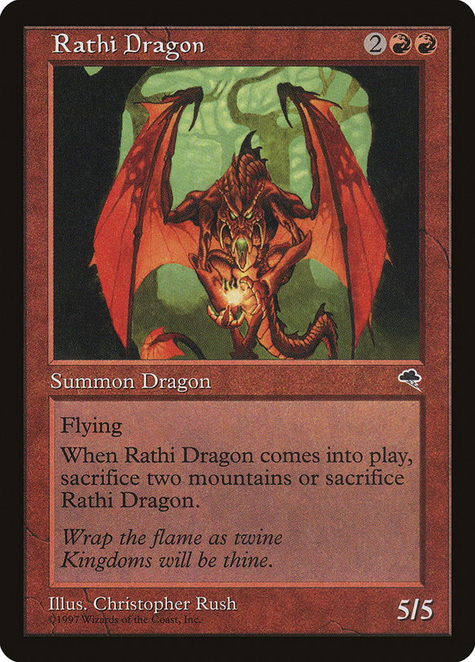 Rathi Dragon [Tempest] MTG Single Magic: The Gathering    | Red Claw Gaming